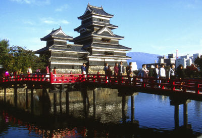 Reflection of built structures in water