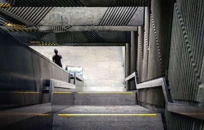 Man in subway station