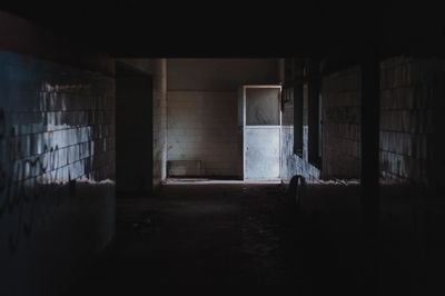Interior of abandoned building
