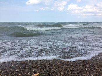 Scenic view of sea against sky