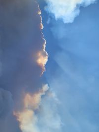 Low angle view of clouds in sky