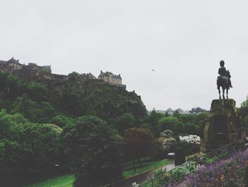 Built structures against the sky