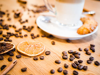 Close-up of coffee cup