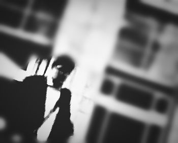 Woman looking at camera