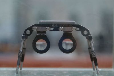 Close-up of stereoscopic glasses