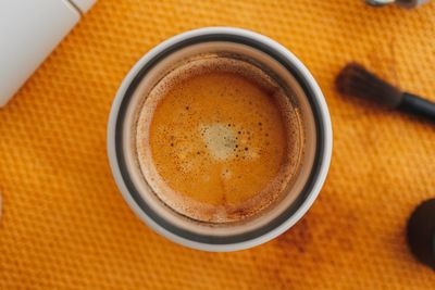 Close-up of coffee on table