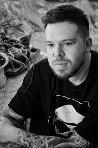 Portrait of young man