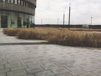 View of building against cloudy sky