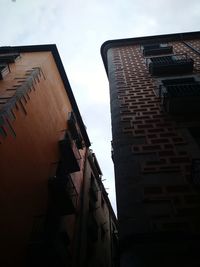 Low angle view of buildings against sky