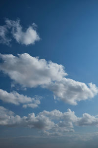 Low angle view of clouds in sky
