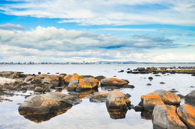 Scenic view of sea against sky