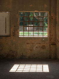 Interior of abandoned building