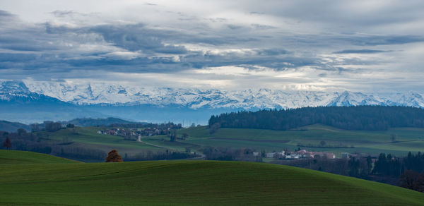 Scenic view of landscape against sky