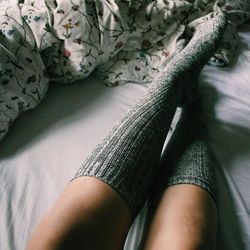 Low section of woman legs