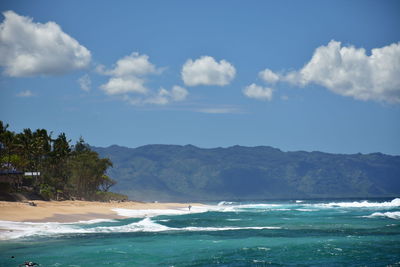 Scenic view of sea against sky
