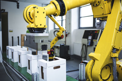 Industrial robot at work