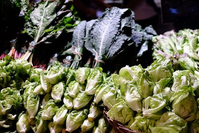 Close-up of vegetables for sale in market