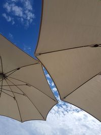 Low angle view of blue sky