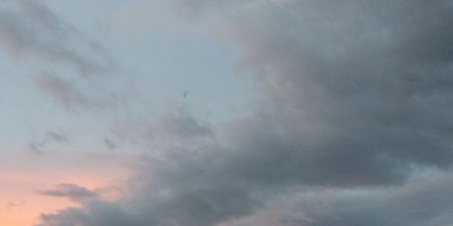 Low angle view of sky during sunset
