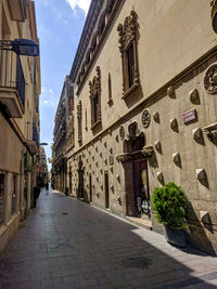 Street amidst buildings in town