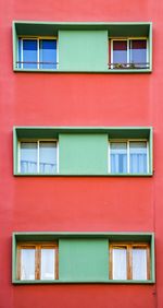 Close-up of red house