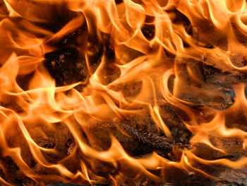 Close up of fire