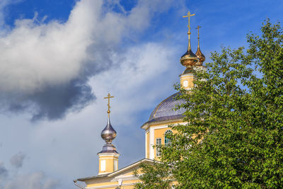 Low angle view of building against sky