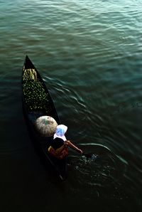 Boats in calm sea