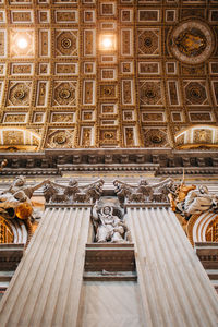 Low angle view of historical building