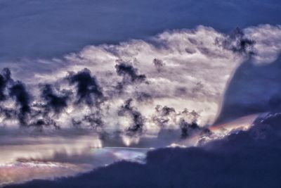 Scenic view of dramatic sky during sunset