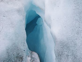 Low section of person in snow