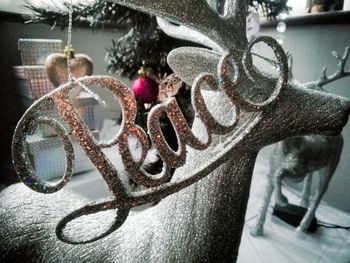 Close-up of christmas decoration