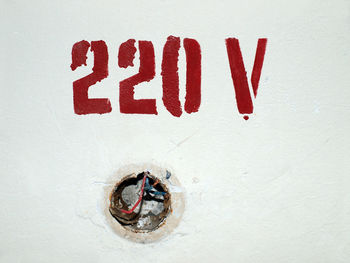 Close-up of red object
