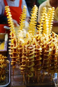 Close-up of food for sale in market