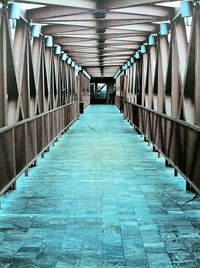 Empty corridor of building