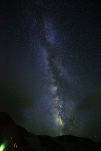 Low angle view of star field at night