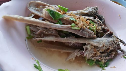 Close-up of food in plate