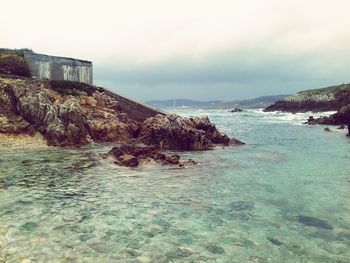 Scenic view of sea against sky