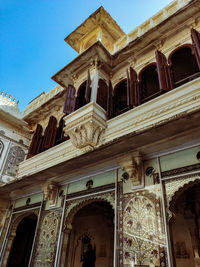 Low angle view of historical building