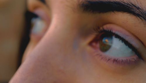 Close-up of beautiful young woman