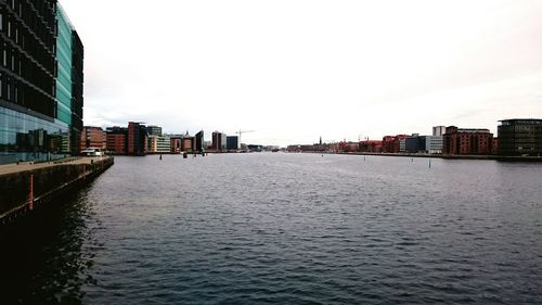 Buildings in distance with waterfront