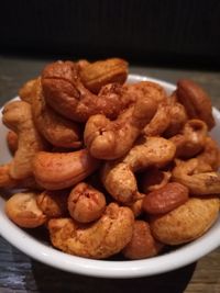 Close-up of served in bowl