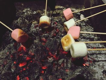 Close-up of marshmallows