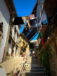 Narrow alley in city