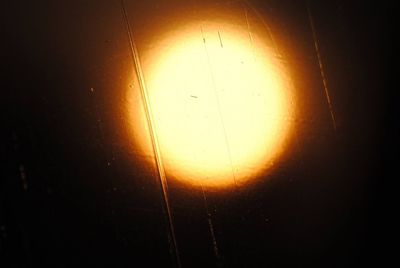 Close-up of lamp on the wall