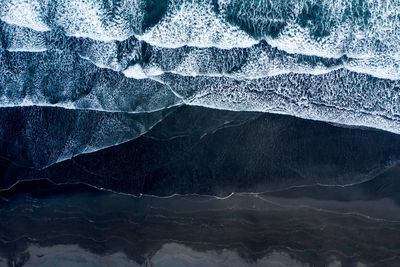 Full frame shot of glacier on mountain