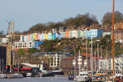 Bristol marina and cute houses