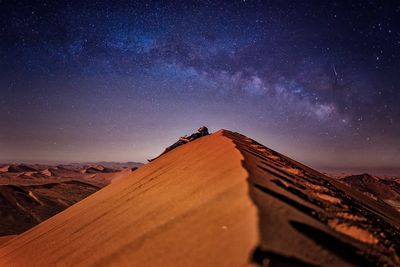 Low angle view of star field at night