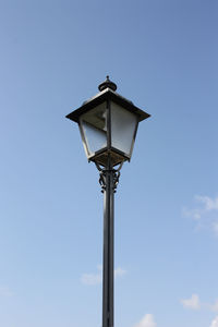 Low angle view of street light