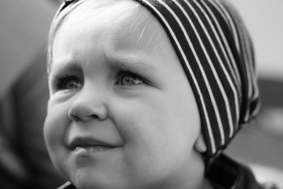 Close-up portrait of cute boy